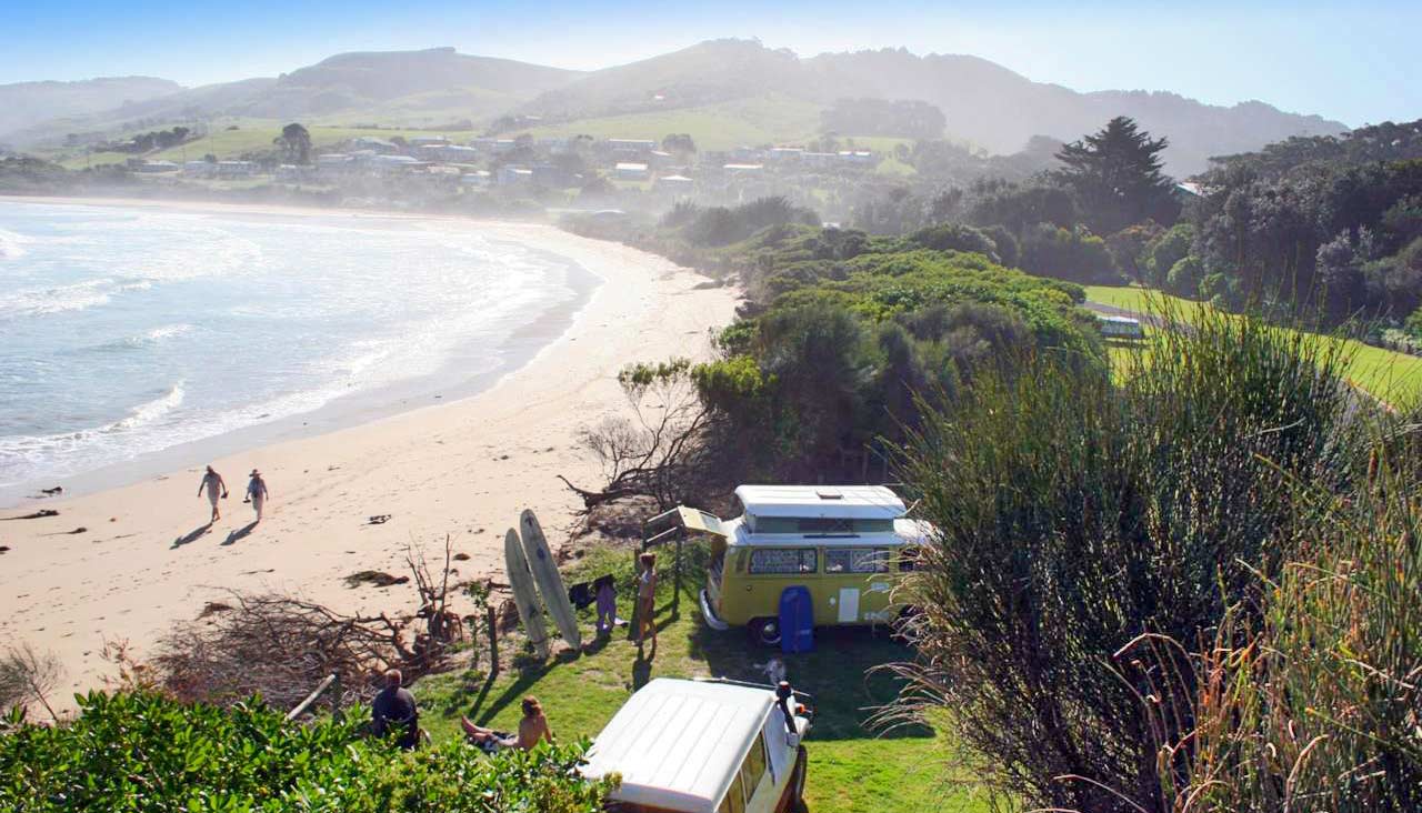 Skenes Creek Beachfront Park Great Ocean Road Pet Friendly Camping